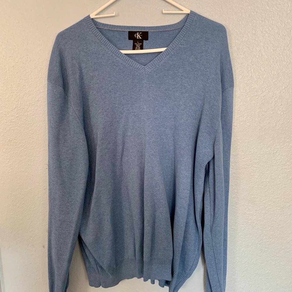 Calvin Klein Light Blue Sweater EUC
